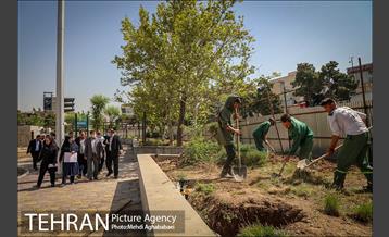 بازدید مهندس شاپور رستمی معاون هماهنگی و امور مناطق شهرداری تهران از پروژه های منطقه ۸ 2