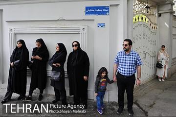 نامگذاری خیابان و رونمایی از سردیس جمشید مشایخی با حضور شهردار تهران 3