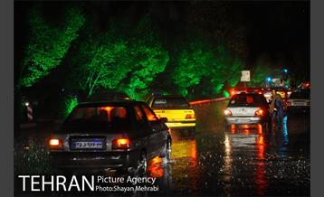 بارش شدید باران و تگرگ در تهران 4