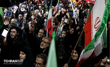 مراسم سوگواری هفتمین روز شهادت رهبر انقلاب در میدان هفت‌حوض