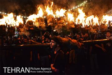 آیین مشعل گردانی نجفی های مقیم تهران 7
