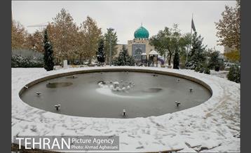 بارش نخستین برف پاییزی تهران 24