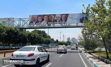 نصب تبلیغات نامزدهای چهاردهمین دوره انتخابات ریاست جمهوری در پایتخت 6