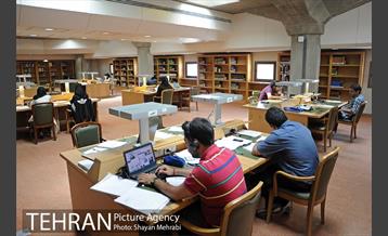 کتابخانه ملی در فصل امتحانات 12