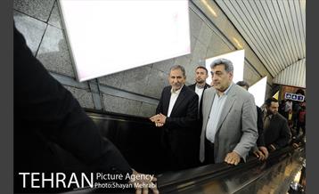 بازدید معاون اول رئیس جمهور به همراه شهردار تهران از مترو تهران 22