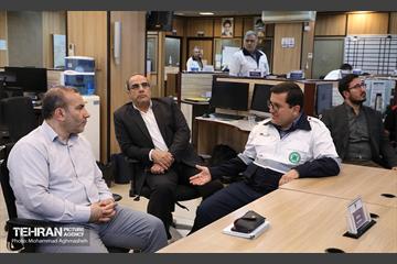 بازدید مدیرکل حوزه شهردار تهران از سازمان پیشگیری و مدیریت بحران شهر تهران 17
