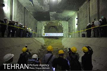 مراسم ورود ماشین حفاری(TBM) به ایستگاه مترو امیرکبیر در خط 6 متروی تهران 14
