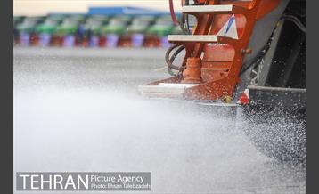 مانور ماشین آلات و تجهیزات ستاد برف روبی شهرداری تهران 13
