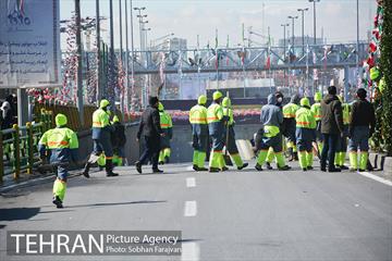 خدمات رسانی شهرداری تهران در راهپیمایی 22 بهمن 9