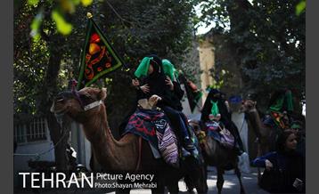 حرکت نمادین کاروان اُسرای کربلا در ده ونک 12