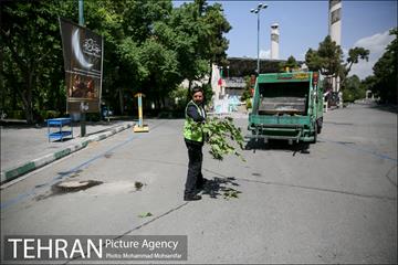 آماده سازی دانشگاه تهران برای نماز جمعه 13