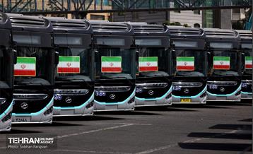 آیین بهره‌برداری از ۲۰۱ دستگاه اتوبوس برقی 49