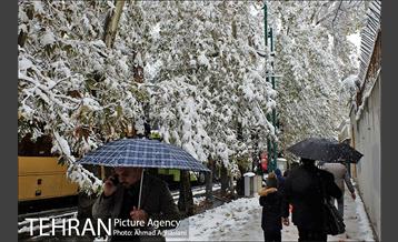 بارش اولین برف پاییزی در تهران 16