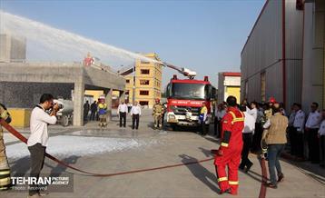 بازدید استاندار تهران از مرکز آموزش آتش‌نشانی شهرداری تهران 7