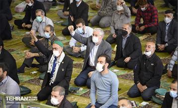 اقامه نماز عید سعید فطر در دانشگاه تهران 3