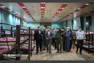 بازدید رئیس سازمان مدیریت بحران شهرداری تهران از گرمخانه خاوران 35