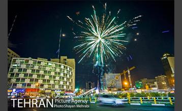 نور افشانی میدان ولیعصر(عج) به مناسبت نیمه شعبان 6
