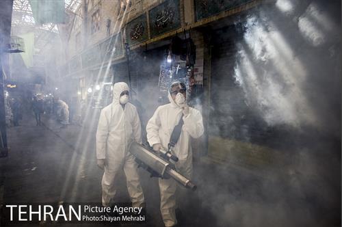 ضدعفونی و پاکسازی بازار تجریش 32