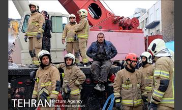 سومین روز عملیات امداد ونجات حادثه پلاسکو 2