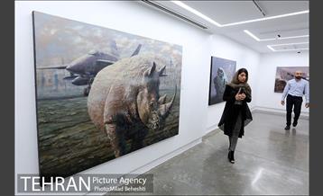 نمایش نقاشی های یحیی رویدل با عنوان گراند در گالری ثالث‎ 2