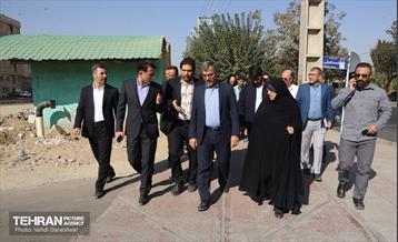 بازدید مدیران شهری از پروژه باغ راه حضرت فاطمه(س) 17