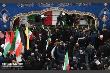 مراسم تشییع «علی لاریجانی»، «غلامرضا سلیمانی» و قهرمانان «ناو دنا» 29