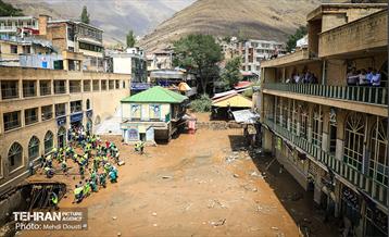 آغاز عملیات ساماندهی منطقه امامزاده داوود(ع) پس از سیلاب 30