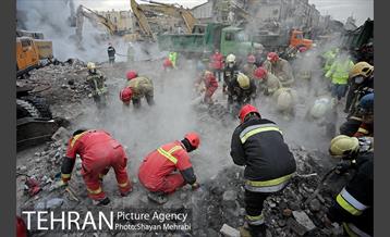 هشتمین روز آواربرداری ساختمان پلاسکو-2 4