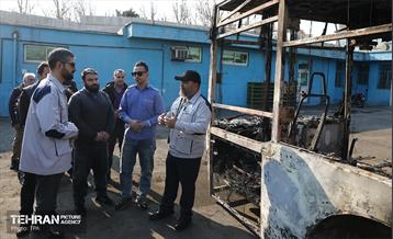 خسارات وارده به اتوبوس‌های شهر تهران 5