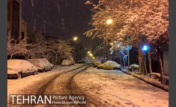 صبح برفی تهران 30