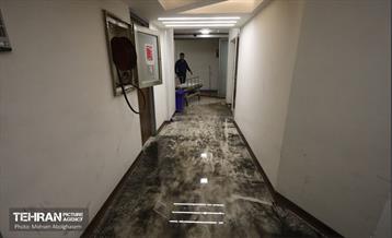 آتش‌سوزی در بیمارستان گاندی تهران 10