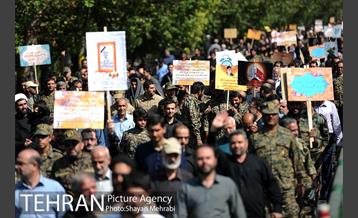 راهپیمایی ضدآمریکایی نمازگزاران جمعه تهران 8