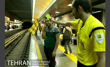 پرفورمنس آموزش فرهنگسازی قوانین مترو به مناسبت جام جهانی 11