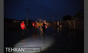 تخلیه آب از منازل مسکونی شهر آق قلا17