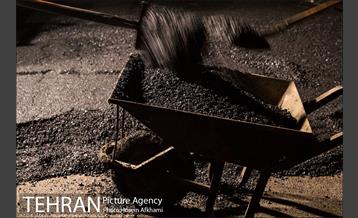 عملیات آسفالت ریزی در ناحیه یک منظقه هفت‎ 10