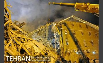 امداد رسانی شبانه در حادثه پلاسکو 4