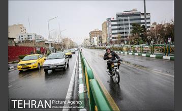 بارش باران بهاری در تهران 3