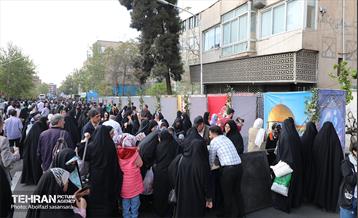 خدمت‌رسانی موکب زینبیه(س) منطقه ۸ در مصلای تهران 5