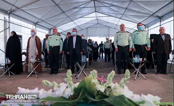 آیین کلنگ زنی ساخت سومین کلانتری منطقه هشت