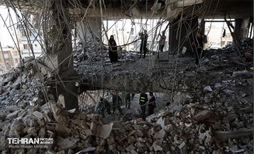 بازدید از مناطق تخریب شده حملات رژیم صهیونی 10