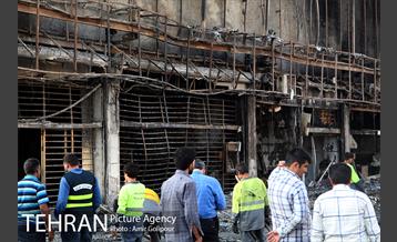 آتش سوزی مجتمع تجاری طوبی 4