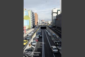 زیرگذر استاد معین قبل از افتتاح 56