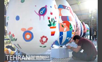 جشنواره تخم مرغ رنگی در بلوار کشاورز 6