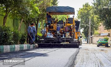 عملیات تراش و روکش مکانیزه آسفالت در سطح منطقه ۱۷