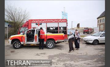 تخلیه آب از منازل مسکونی شهر آق قلا 41