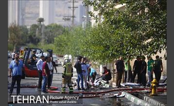 آتش سوزی در کارخانه رنگ  4