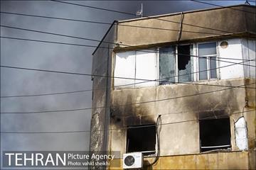 آتش سوزی در کارخانه رنگ  6