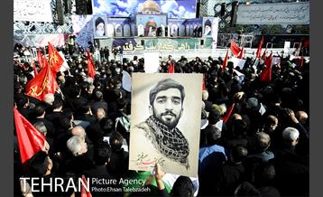 تشییع پیکر مطهر شهید محسن حججی 2