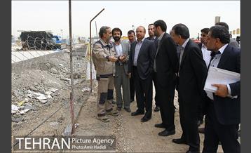 بازدید شهردار تهران از پروژه در حال ساخت شهر آفتاب 6