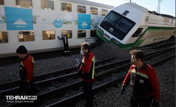 برخورد دو قطار متروی کرج - تهران 31